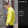 men yellow shirt 